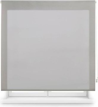 Blindecor Blindecor Ara Tenda a rullo traslucida tinta unita - Argento grigio, 160 x 175 cm (Larghezza x Altezza) Dimensioni del tessuto 157 x 170 cm Tenda per