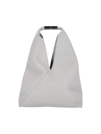 Maison Margiela Grey Hammered Leather Japanese Shoulder Bag