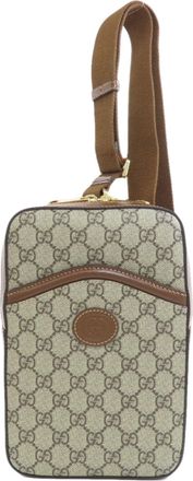 Gucci Brown Pvc Sling Bag (Pre-Owned)