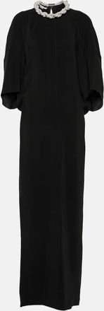 Stella McCartney Crystal-braided maxi dress