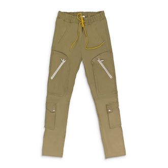 Rhude Khaki Canvas Cargo Pants