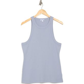 James Perse Ribbed Knit Tank in Aura at Nordstrom Rack, Size 3 (Fits Like 8-10 Us)