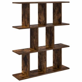 vidaXL Estante De Pared Roble Ahumado 102 X 20 X 96 Cm Vidaxl