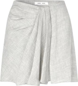 Sams&oslash;e & Sams&oslash;e Saiben Skirt - Skirts - Mujer - Gris - XS