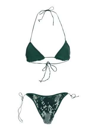 Os&eacute;ree Womens Bikini Marylin Kini Green Swimwear Sea Clothing