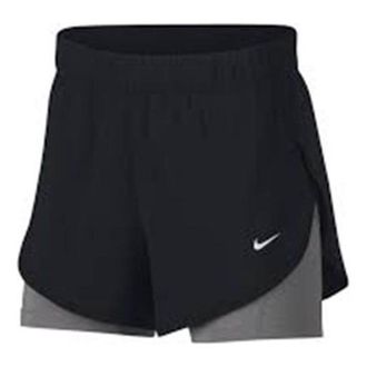 Nike (WMNS) Nike Flex 2-in-1 Woven Shorts Black Grey AR6354-013