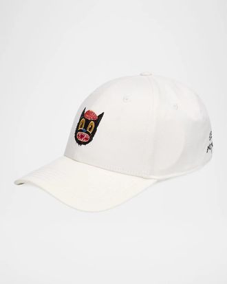 Arrels Barcelona Men & apos;s ARRELS Barcelona x Gary Baseman Embroidered Cotton Baseball Cap