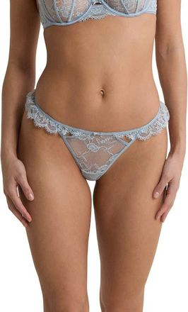 Etam Beloved Bleu Tanga Thong in Oxygen at Nordstrom, Size Xx-Small