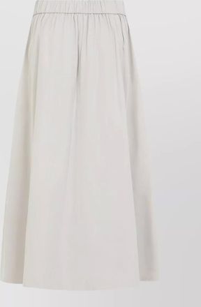 PESERICO polyester pleated midi skirt