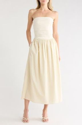 Rag & Bone Claudia Strapless Ponte Dress in Pale Tan at Nordstrom Rack, Size Xx-Small