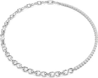Swarovski Matrix Ketting - Dames - Kettingen - Grijs - ONE Size - Accessoires