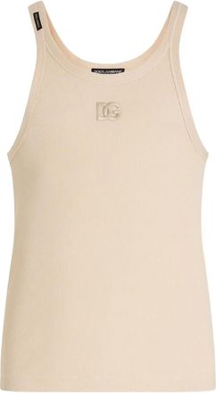 Dolce & Gabbana Canotta in cotone - Toni neutri