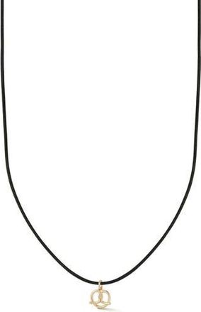 Ember Fine Jewelry Pretzel Pendant Necklace in Gold at Nordstrom Rack