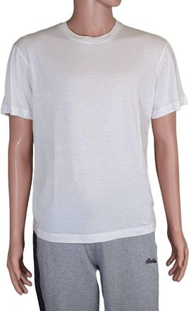 Bally Mens Short Sleeve Graphic Print T-Shirt In White