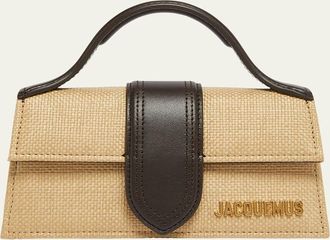 Jacquemus Le Bambino Woven Top-Handle Bag