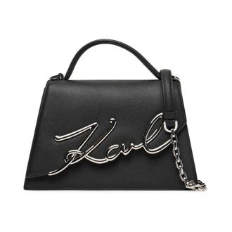 Karl Lagerfeld Dames, Tassen, Zwart, Maat: ONE Size Leer
