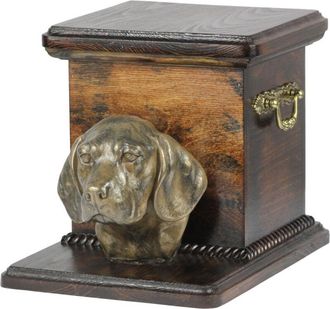 OEM Beagle - Una Urna Para Cenizas De Perro Con Una Estatuilla, Una Elegante Urna Para Un Perro, Una Urna &Uacute;nica Con Un Busto De Perro De Art-dog