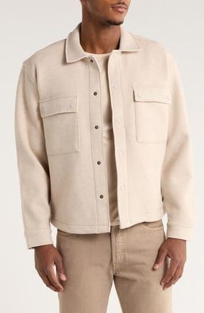Civil Society Boxy Crop Shirt Jacket in Heather Stone at Nordstrom Rack, Size Xx-Large