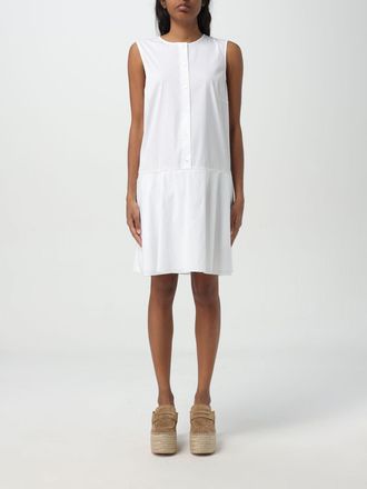 Theory Katoenen Poplijn Mouwloze Shift Dress