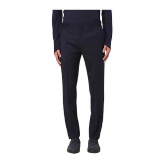 Pantaloni Torino Heren, Broeken, Blauw, Maat: XL Wol