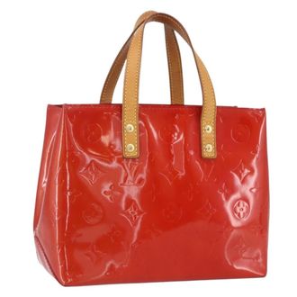 Louis Vuitton Reade Handbag Monogram Vernis Red Patent_Leather Handbag (Pre-Owned)