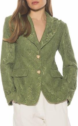 Alexia Admor Nyx Lace Blazer in Green at Nordstrom Rack, Size 10