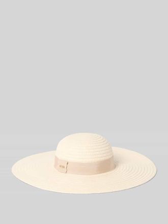 HUGO BOSS Strohhut mit Label-Applikation Modell VIRGY in Offwhite, Gr&ouml;&szlig;e 1