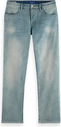 Scotch & Soda Straight Jeans - Heren - Regular Fit Jeans - Blauw - W28 L32 - Katoen - Jeans