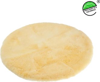 OEM Alfombra/tapete Redondo De Piel De Oveja Natural &Oslash;100cm Tama&ntilde;o Relugan &Oslash;100cm