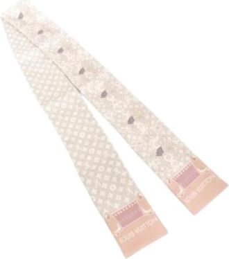 Louis Vuitton Pre-owned Scarves, female, Pink, Size: ONE SIZE Pre-owned Vintage Silk Scarf