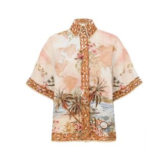 Zimmermann H26 Shirt - female - Zimmermann - Shirts - Multicolor - S - Blouses & Shirts