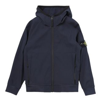 Stone Island Blue Boy Jacket - male - Stone Island - Kids Sweatshirts - Blue - 10 Y - Kids