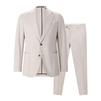 Windsor Single Breasted Suits, male, Beige, Size: 2XL Two-piece Single-breasted Suit