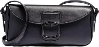 Santoni Leather shoulder bag in Black at Nordstrom