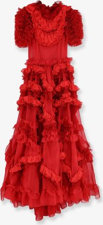 Dolce & Gabbana Vestito lungo con balze e rouches - DOLCE & GABBANA - gender_Woman