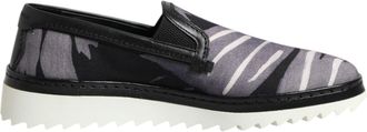 Dolce & Gabbana Black Tropical Slip On Men Sneakers Mens Shoes