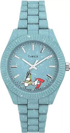 Timex Peanuts Snoopy Quartz Blue Dial Ladies Watch TW2V53200