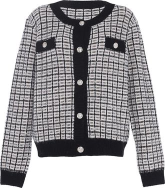 Faina Gebreid vest Dames wolwit