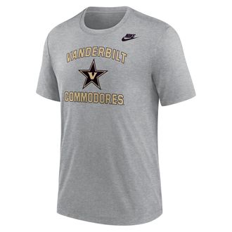 Nike Vanderbilt Commodores Nike Mens Football Tri-Blend T-Shirt in Grey | M21372P396VDUN-DGH