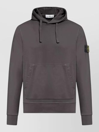 Stone Island hooded sweatshirt pouch pocket drawstring