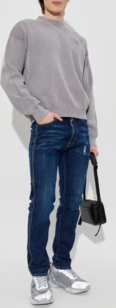 Dsquared2 Mini Front Teddy Jeans, Mens, Navy Blue