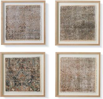 Frontgate Howarth Vintage Framed Textiles - Textile I - Frontgate