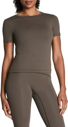 Spanx Bare Naked T-Shirt in Mineral at Nordstrom, Size X-Large