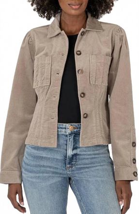 Kut from the Kloth Kyra Corduroy Jacket In Rosemary