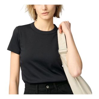 Uniqlo (WMNS) UNIQLO Crew Neck T-Shirt Black 483456-09