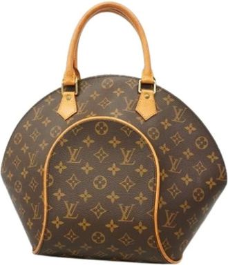 Louis Vuitton Pre-owned Vintage Canvas Handtas - Dames - Pre-owned - Bruin - Maat: ONE Size Zijde