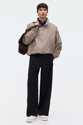 H&M Loose Fit Cotton Chinos in Black at Nordstrom, Size 31
