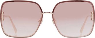 Chopard Pink Gradient Square Ladies Sunglasses SCHF72M 300X 62