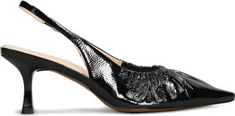 Guilhermina ruched slingback pumps - women - Calf Leather/Calf Leather/Calf Leather - 37 - Black