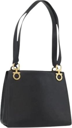 Ferragamo Pre-owned Shoulder Bags, female, Black, Size: ONE SIZE Pre-owned Tote Bag